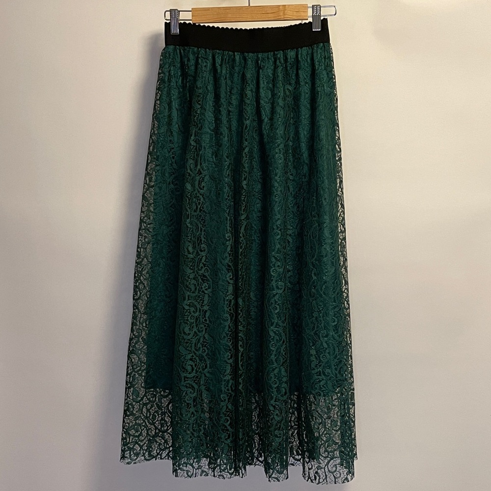 Green Lace Skirt